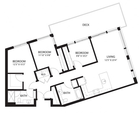 Vela Apartments F1 A Floor Plan